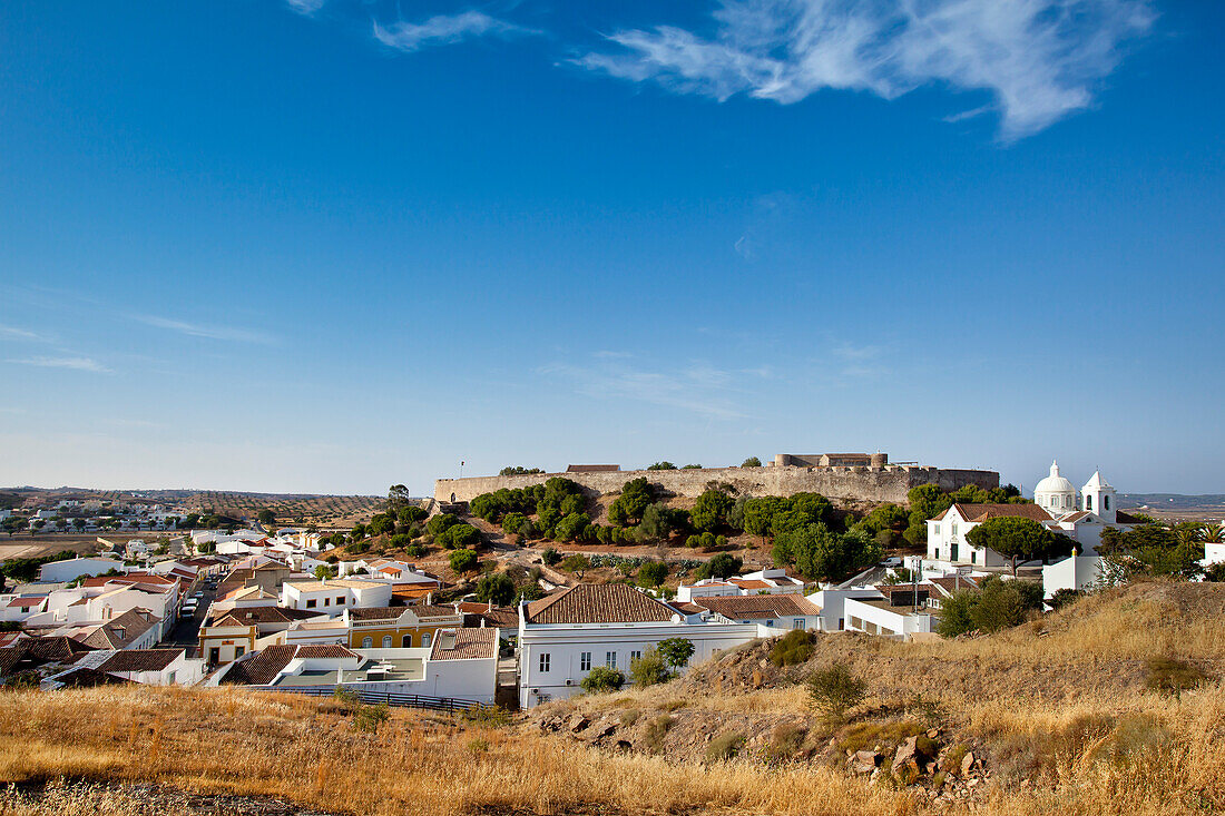 View towards Castro Marim, Faro, Algarve, Portugal