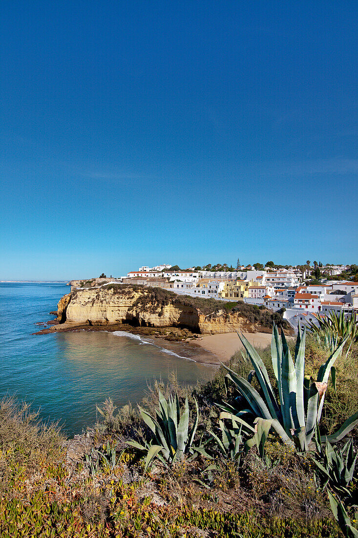 Blick auf Carvoeiro, Algarve, Portugal