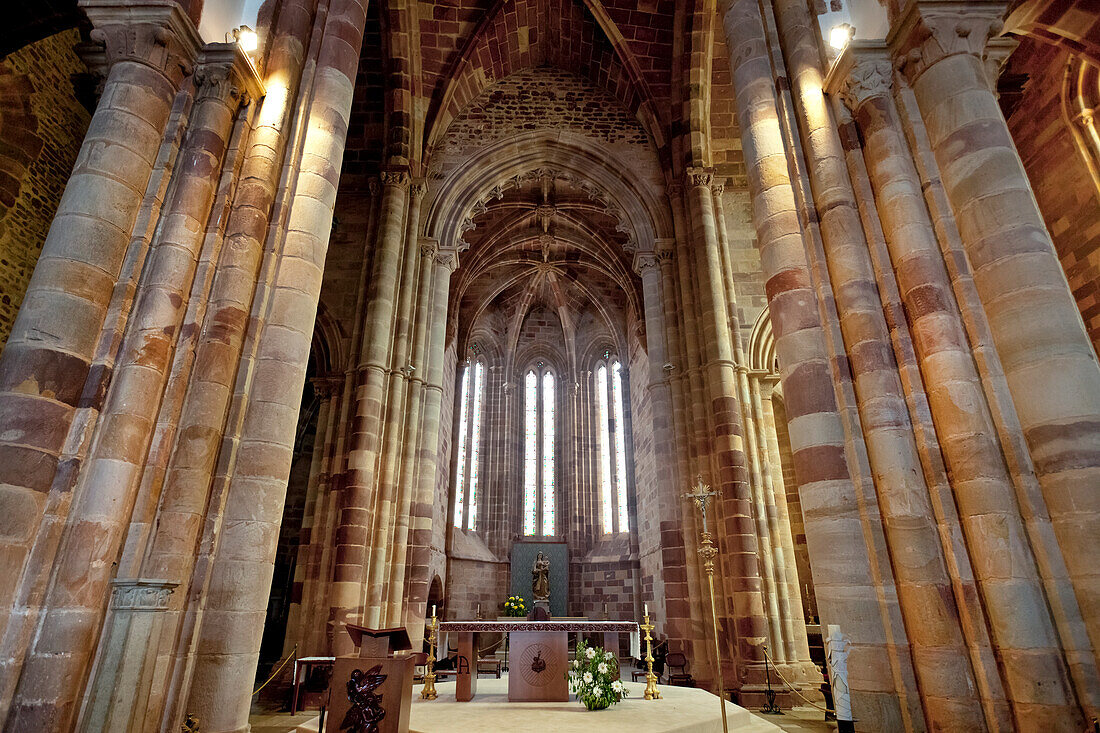 Interior view, Se Cathedral, Silves, Faro, Algarve, Portugal