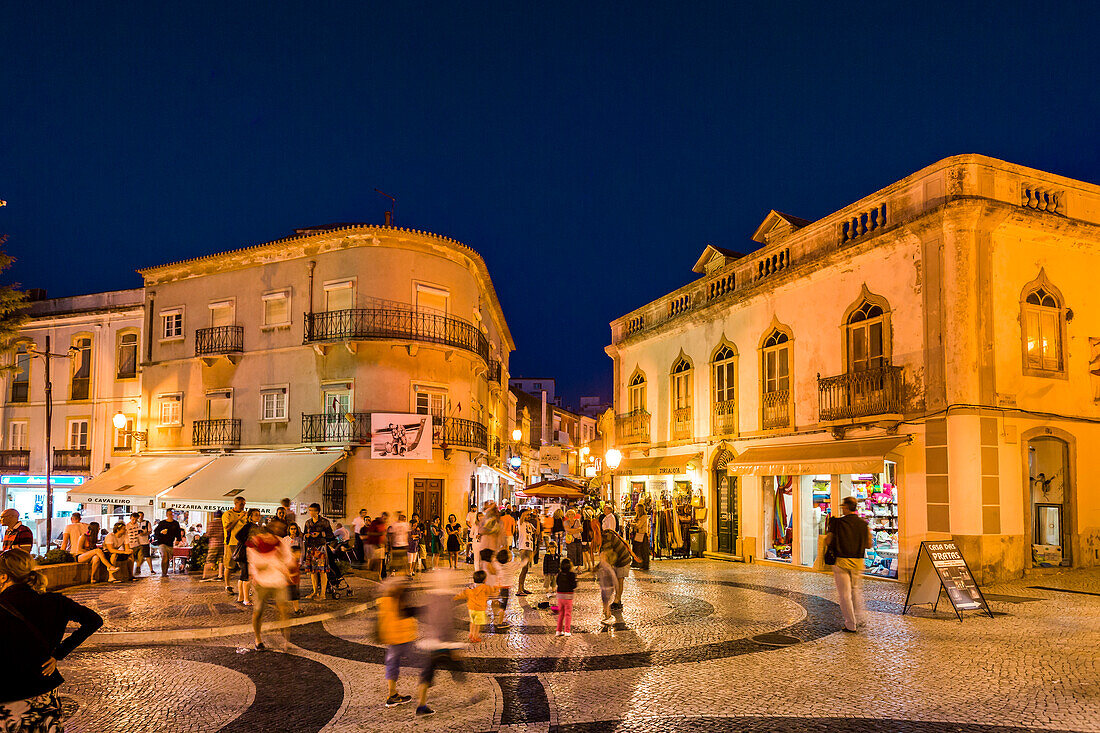 Abendstimmung, Praca Luis de Camoes, Lagos, Algarve, Portugal