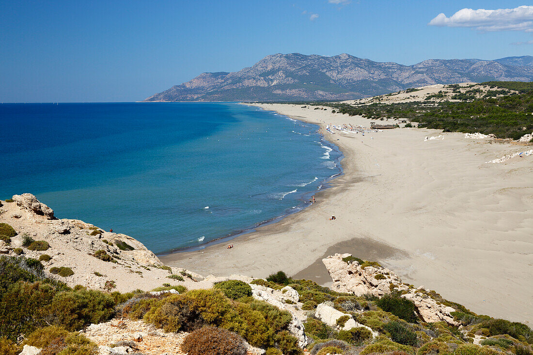 Patara beach, near Kalkan, Lycia, Antalya Province, Mediterranean Coast, Southwest Turkey, Anatolia, Turkey, Asia Minor, Eurasia