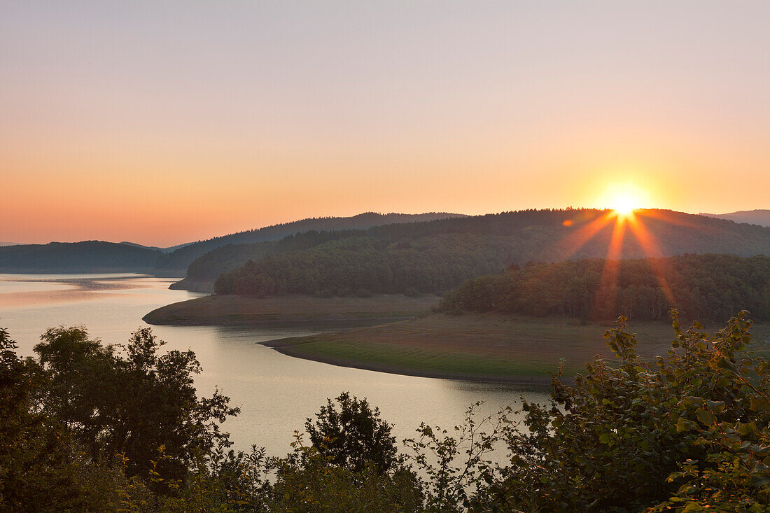 Biggesee, near Attendorn, Rothaargebirge, Sauerland region, North Rhine-Westphalia, Germany