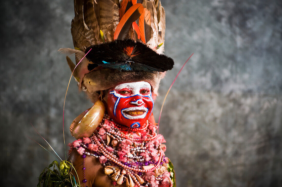 Eastern Highland performer, Goroka Show, Goroka, Eastern Highlands, Papua New Guinea
