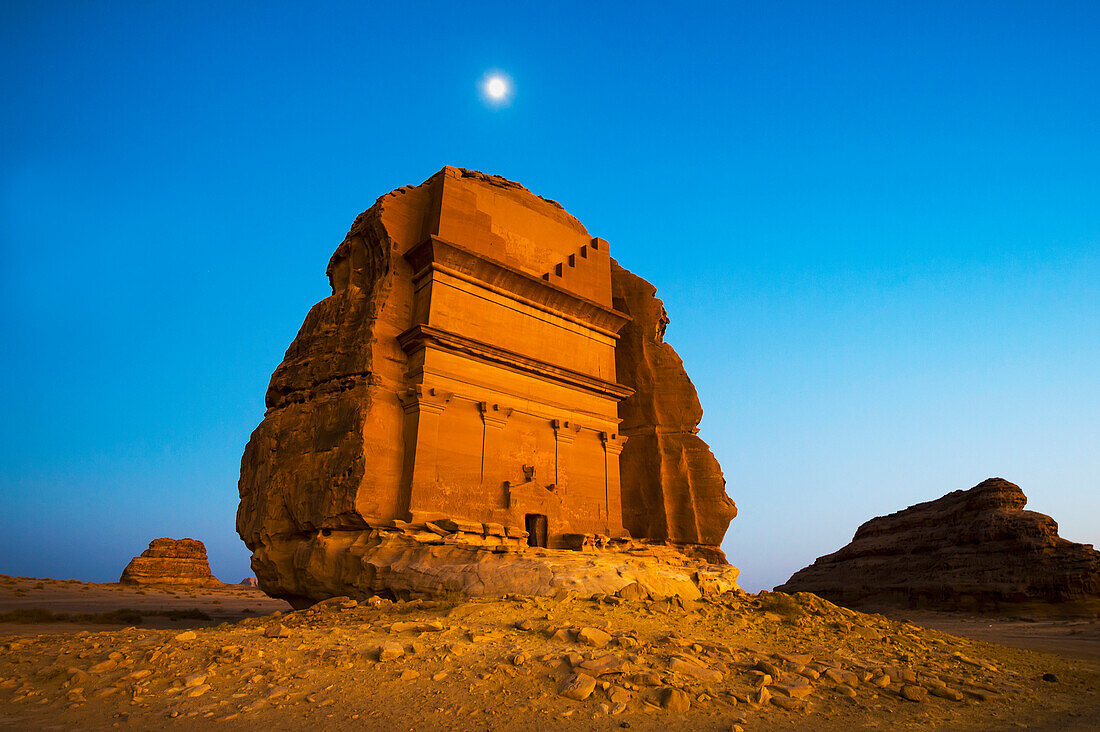 A rock-cut building, Medain Saleh, Saudi Arabia