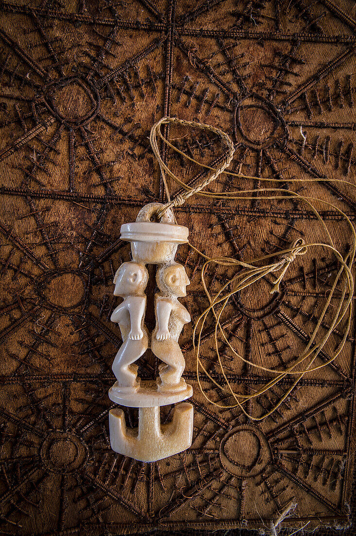 Tongan artifact made from whalebone, Tongatapu, Tonga