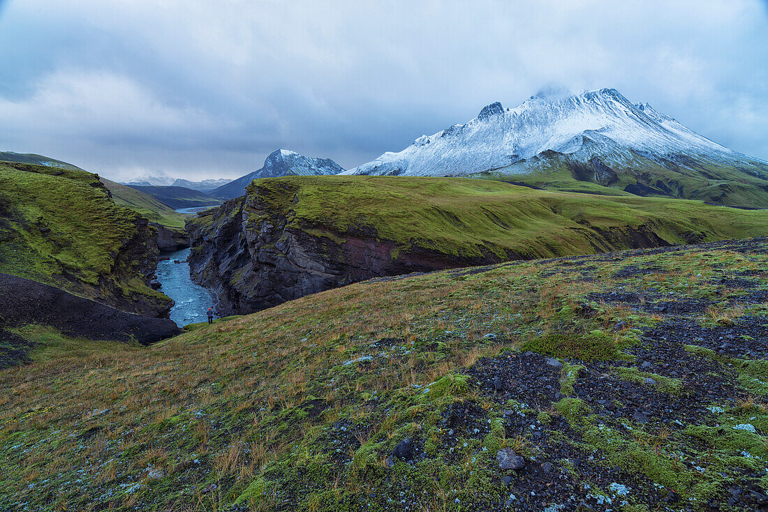 The mountains and remote rivers of the central highlands of Iceland, Iceland