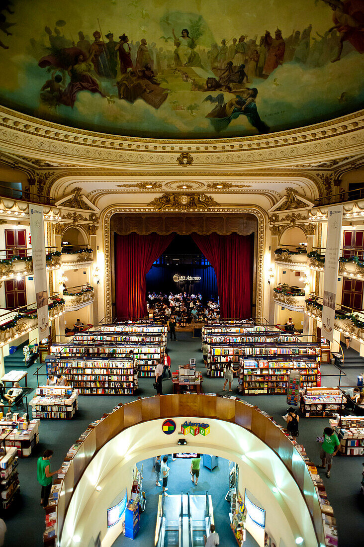 El Ateneo, Beautiful Old Theatre Converted Into A Bookshop, Buenos Aires, Argentina