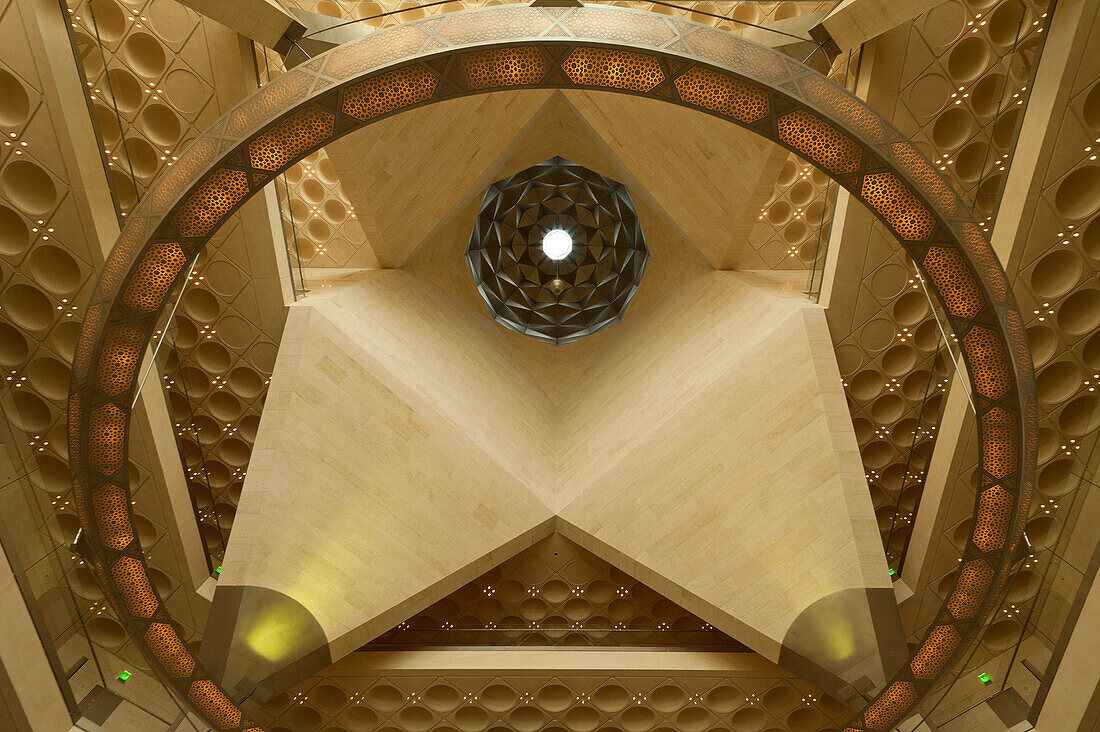 Ceiling of the main hall of the Museum of Islamic Art, Doha, Qatar