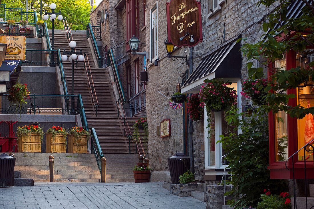 'Rue de Petit Champlain; Quebec City, Quebec, Canada'