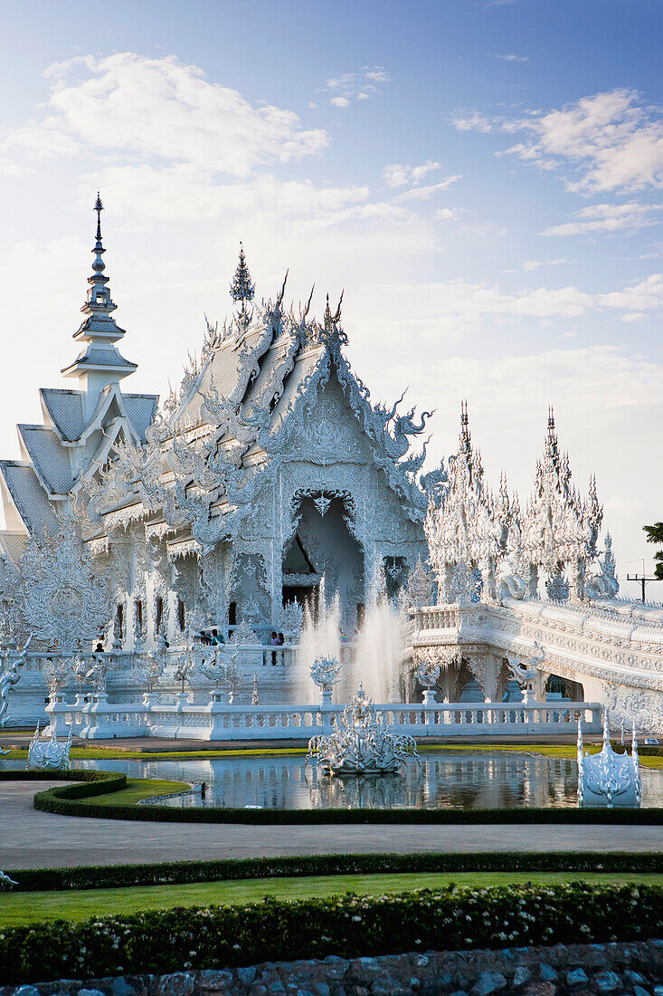 'Wat Rong Khun temple; Chiang Rai, Thailand'