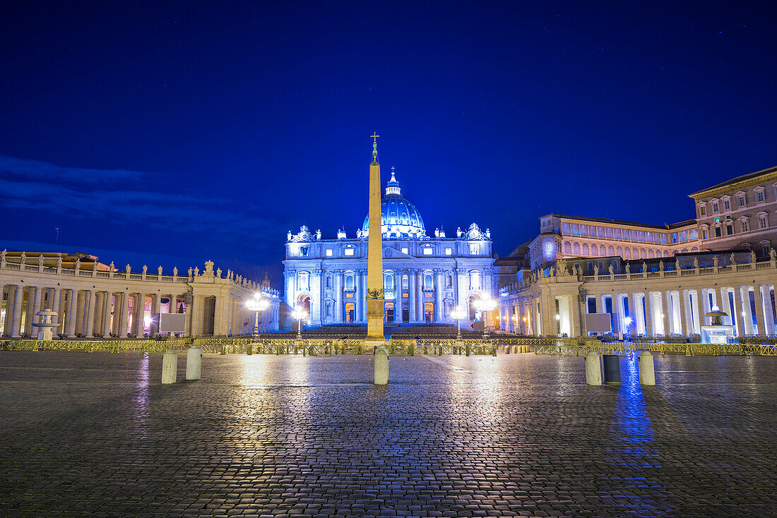 'St. Peter's Square and St. Peter's Basilica; Rome, Lazio, Italy'