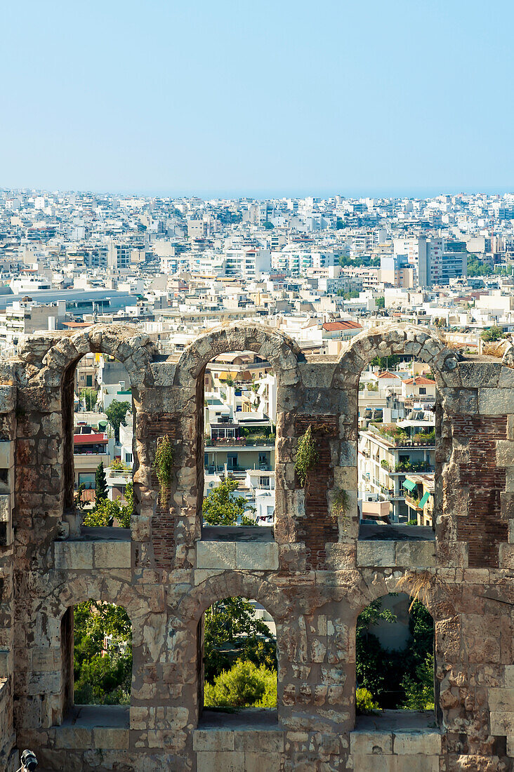 'View from the Acropolis; Athens, Greece'
