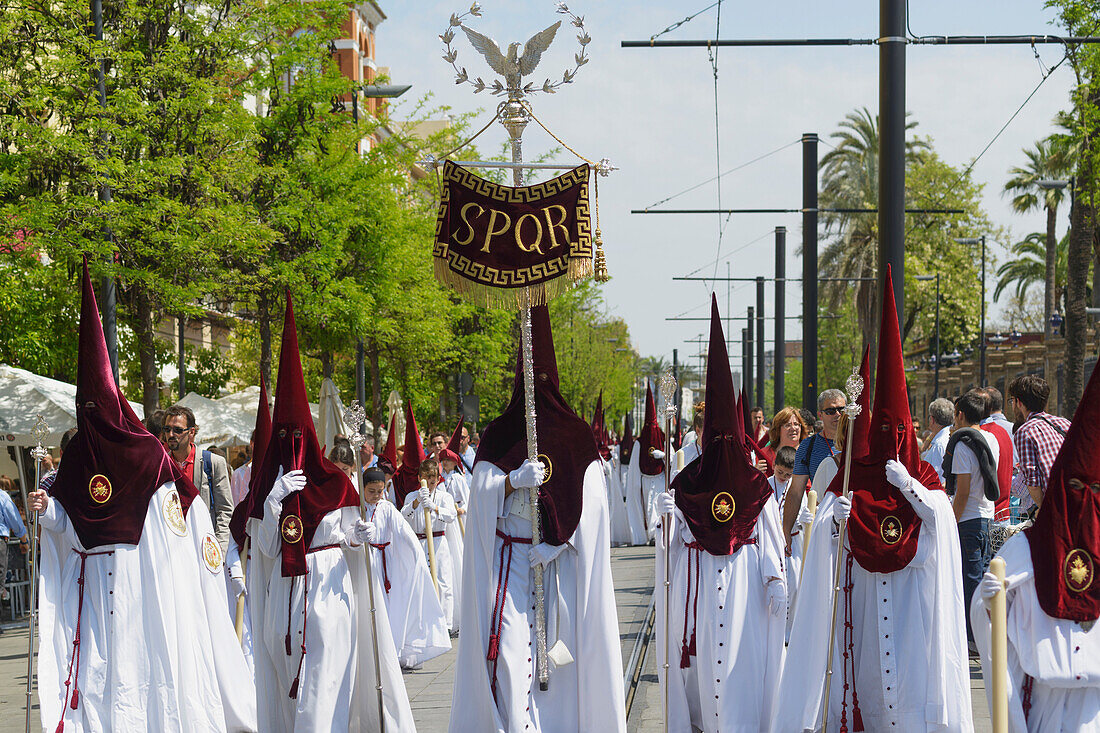 'Procession during Semana Santa; Seville, Spain'