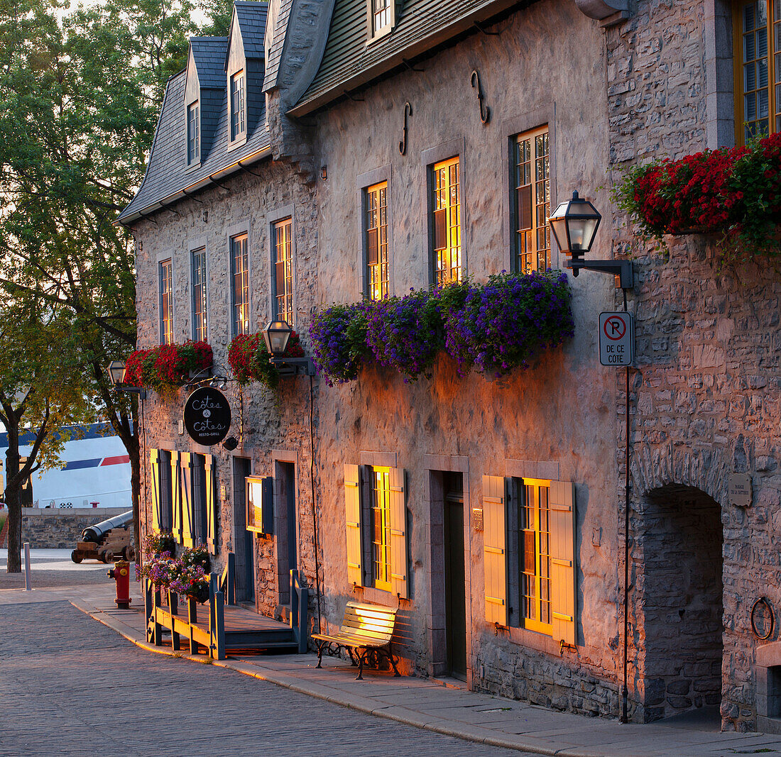 'Rue sous-le-fort, Lower Town; Quebec City, Quebec, Canada'