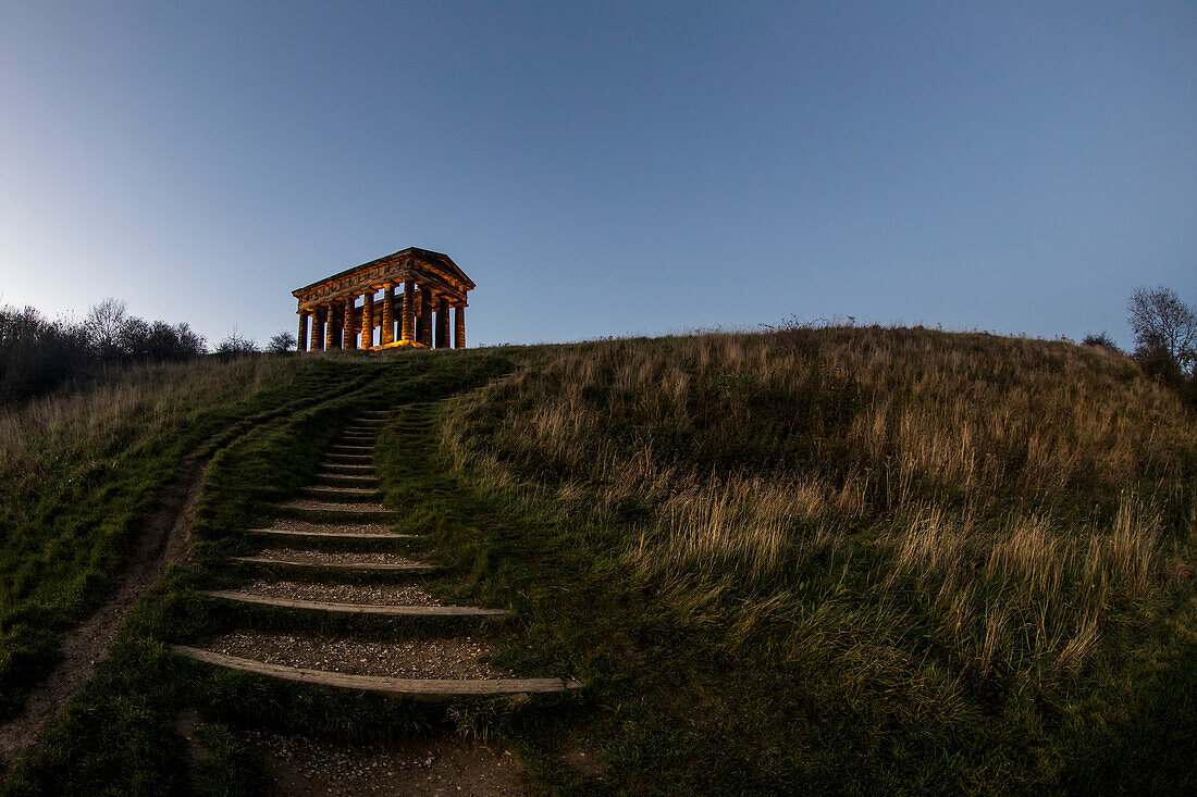 'Penshaw Monument on Penshaw Hill; Penshaw, Tyne and Wear, England'