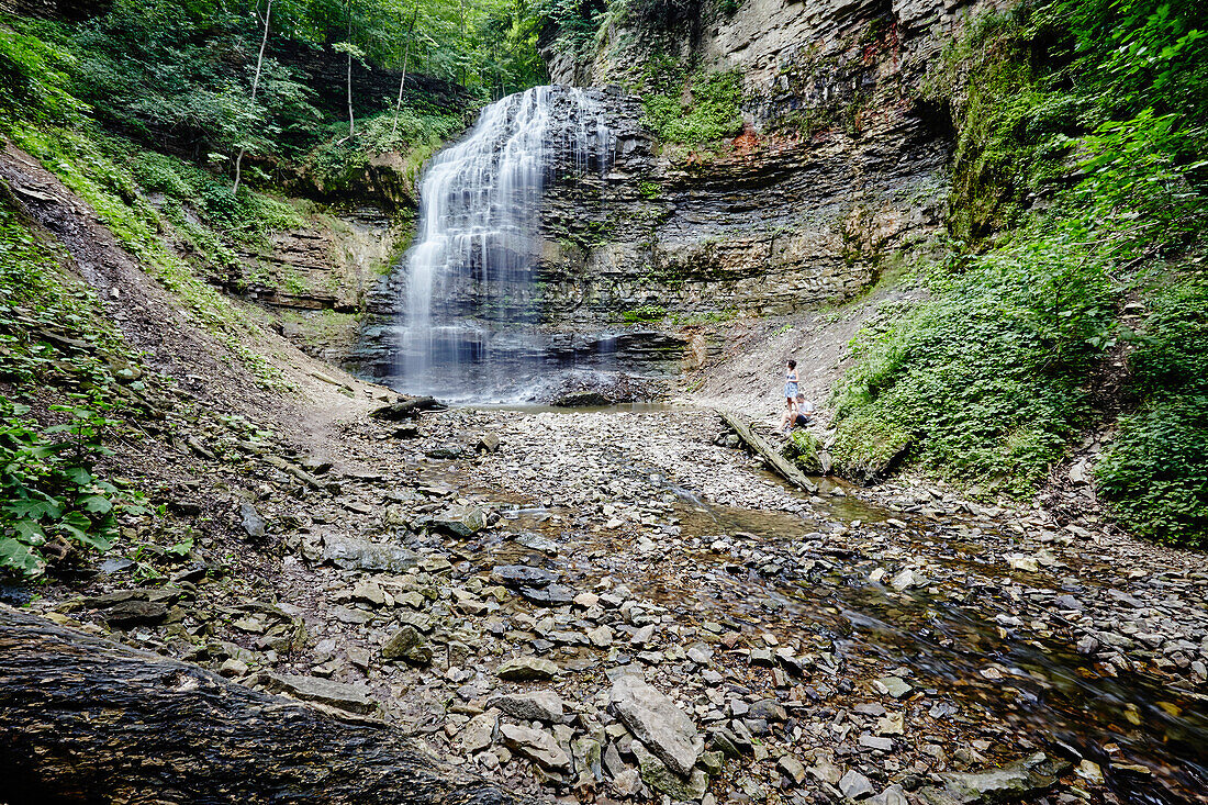 'Tiffany Falls waterfall; Hamilton, Ontario, Canada'