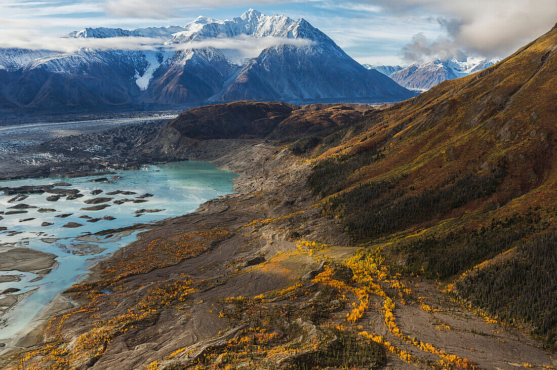 'Kluane National Park and Reserve with Kaskawalsh Glacier and Mount Maxwell; Yukon, Canada'