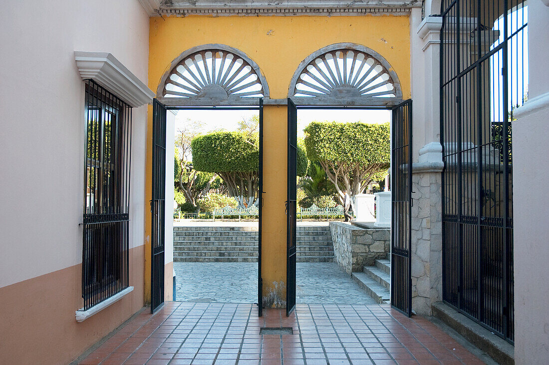 Arches At The Cultural Center Of Rosario Castellanos, Comitan, Chiapas, Mexico