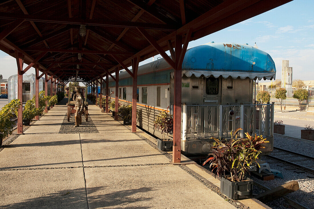 Presidential Rail Car At The Former Rail Yard, Plaza Tres Centurias, Aguascalientes, Mexico