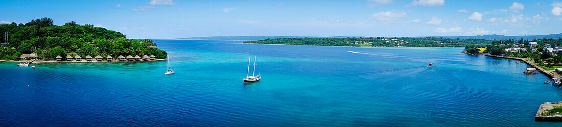 Iririki Island resort viewed from Port Vila, Efate Island, Vanuatu