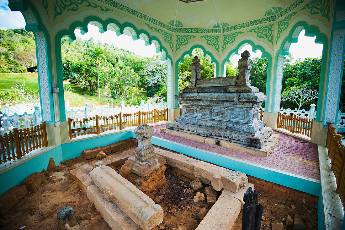 The mausoleum of the fifth sultan of Brunei, Sultan Bolkiah, at Kota Batu, Bandar Seri Begawan, Brunei