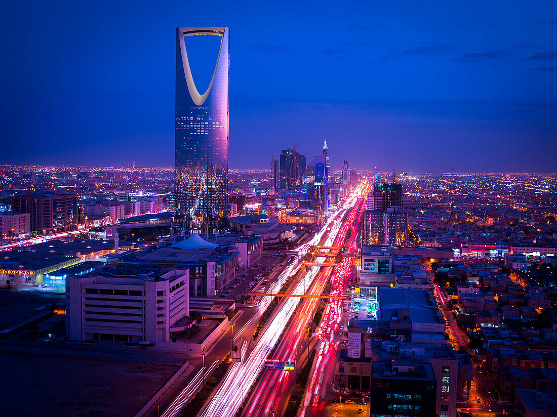 Sunset over Riyadh, Riyadh, Saudi Arabia