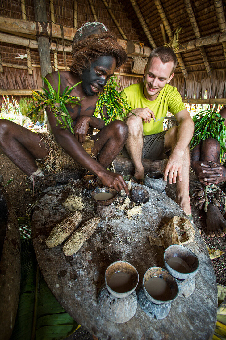 Making Kava, Tanna Island, Vanuatu