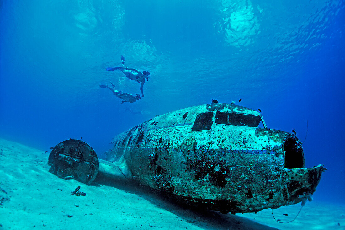 Snorkelling on plane wreck, near Majuro, Marshall Islands