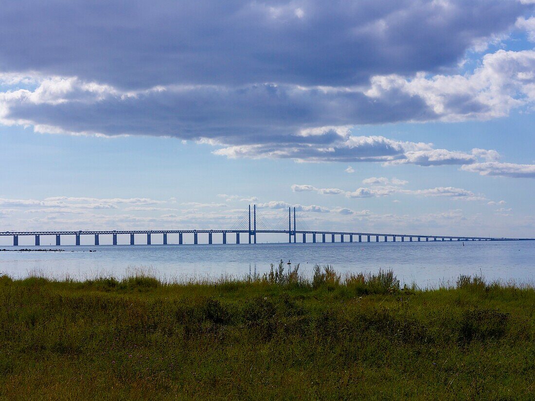 Sweden,Malmo,Oresund bridge