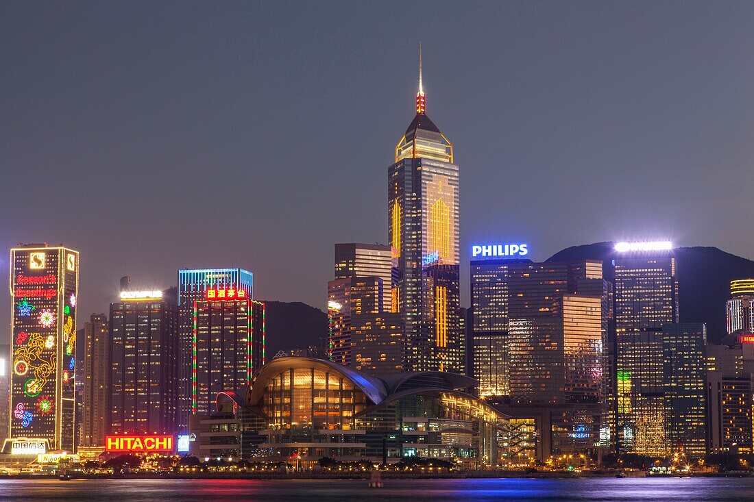 China,Hong Kong,Wanchai Skyline