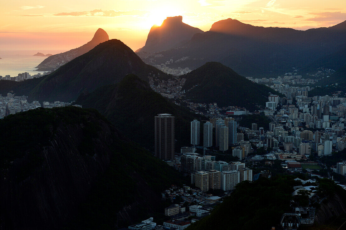aerial view of Rio de Janeiro from Sugar Loaf ,Brazil,South America