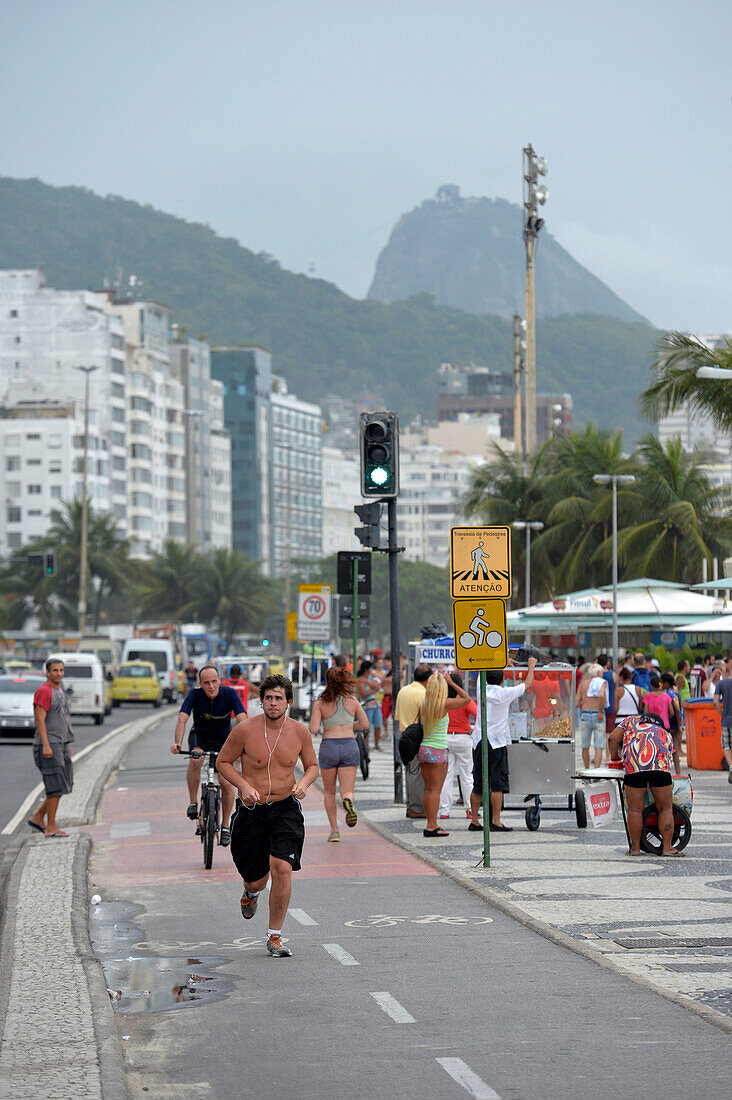 Copacabana beach in Rio de Janeiro,Brazil,South America