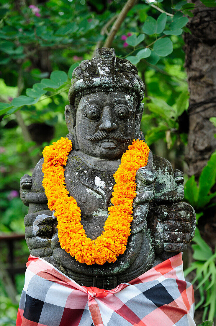 A statue in balinese temple in Bali island, Indonesia, South East Asia