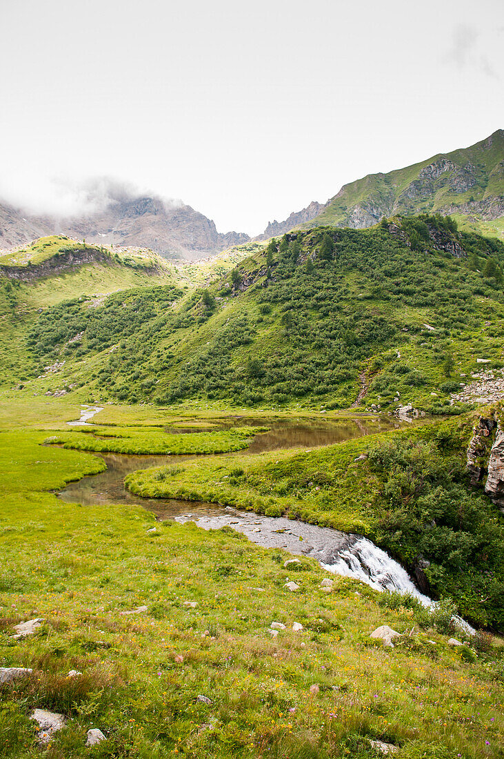 Mountain Plateau and Stream