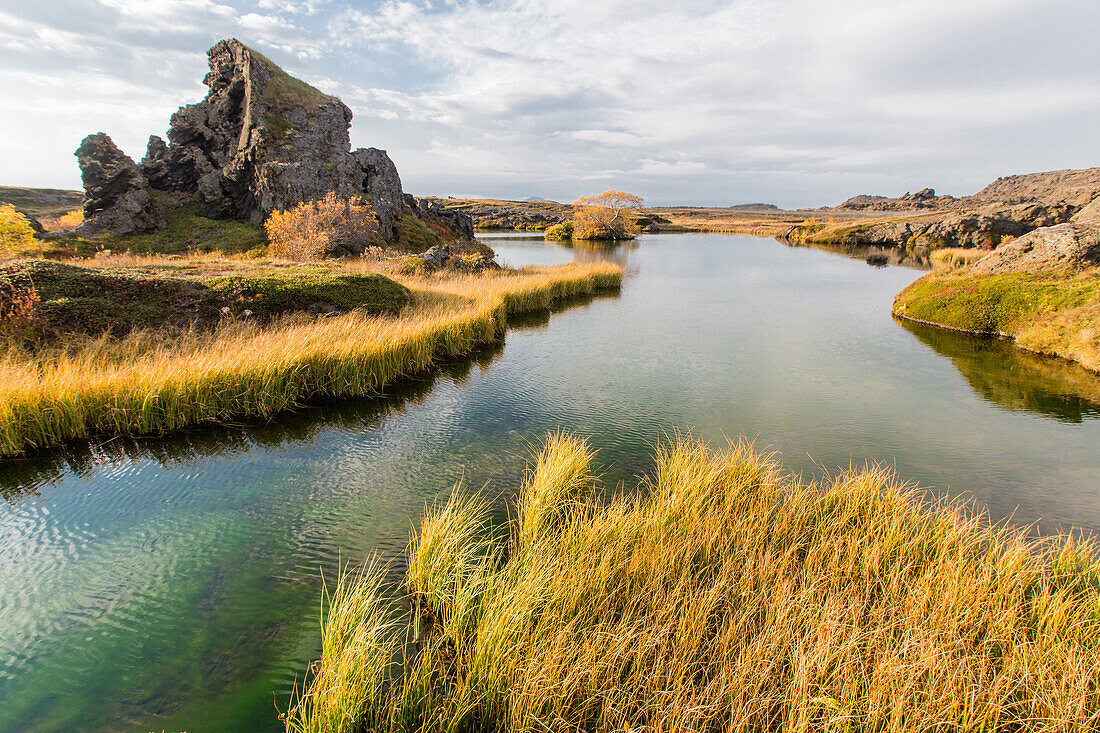 skutustadir is a group of pseudo-craters situated to the south of myvatn lake, northern iceland in the region of the volcano krafla, iceland, europe