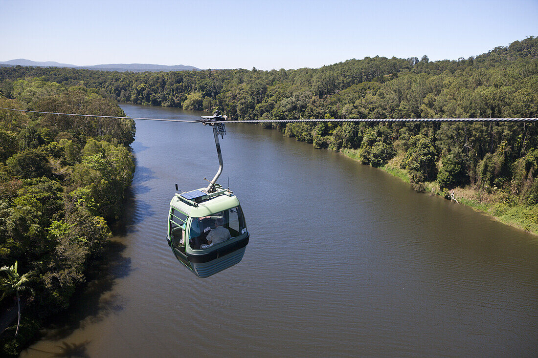 Gondelfahrt nach Kuranda, Skyrail Rainforest Cableway, Kuranda, Cairns, Australien