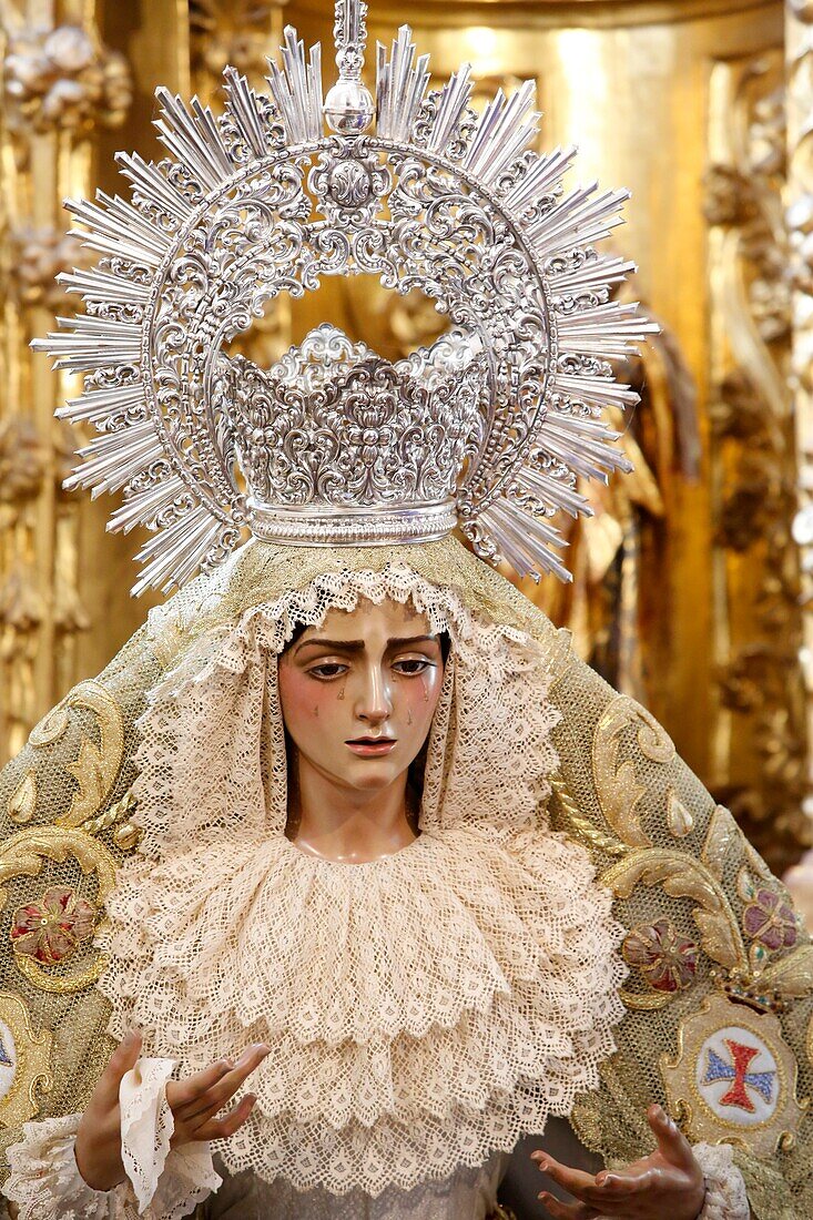 Statue of the Virgin Mary in a Cordoba church, Cordoba, Spain