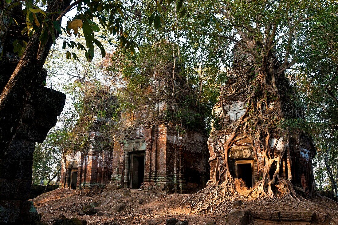 Camdodia, Preah Vihear province, Koh Ker site, Prasat Pram temple
