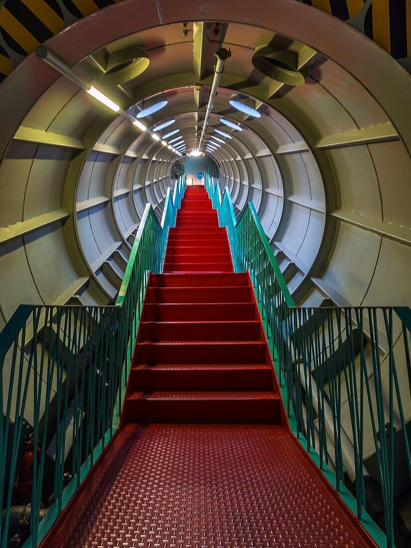 Belgium, Brussels, Atomium, stairs