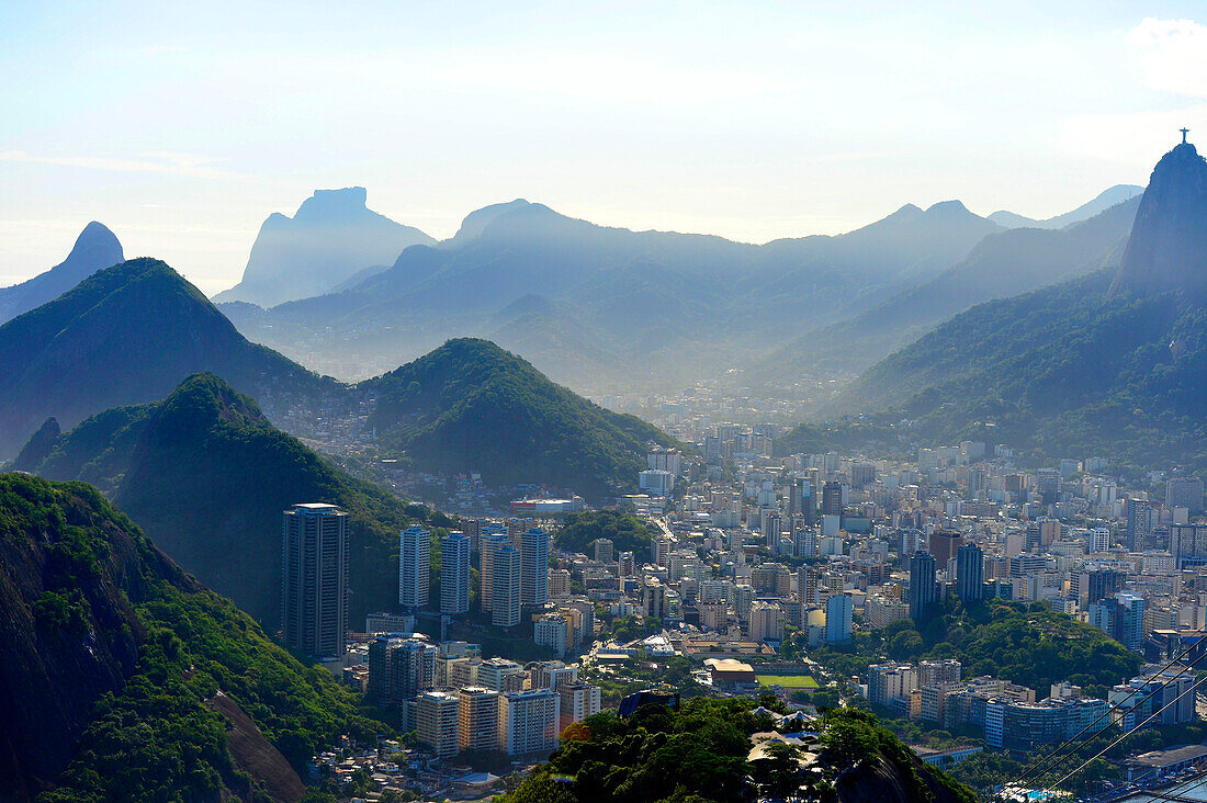 Corcovado Mountain in Rio de Janeiro, Brazil, South America