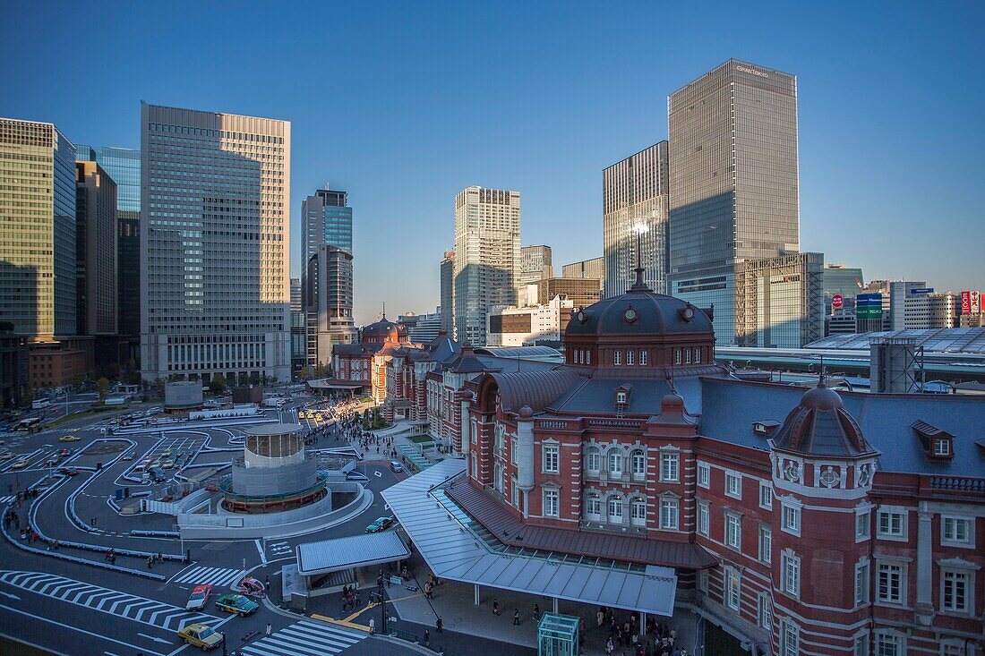 Japan, Tokyo City,The renewed Tokyo Station, and Marunouchi District