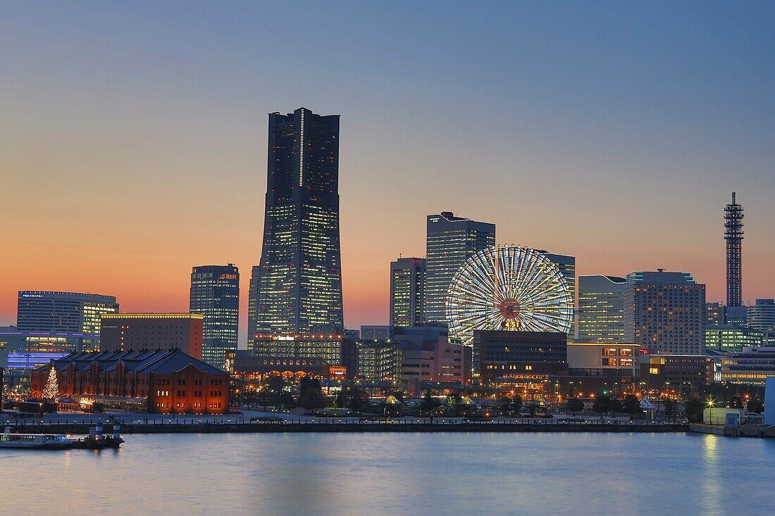 Japan,Yokohama City, Yokohama Bay, Landmark Tower