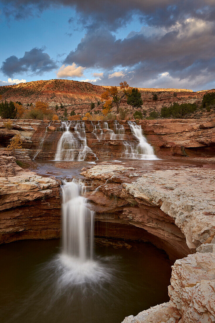 Secret Falls in the fall, Washington County, Utah, United States of America, North America