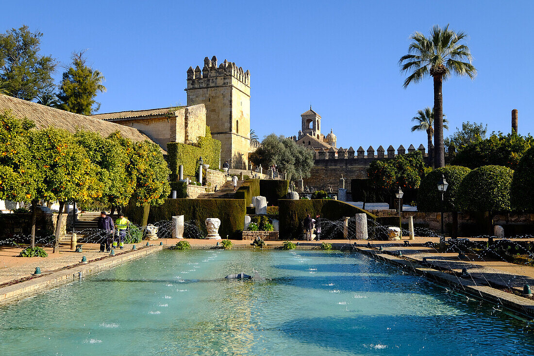 Alcazar de los Reyes Cristianos, UNESCO World Heritage Site, Cordoba, Andalucia, Spain, Europe