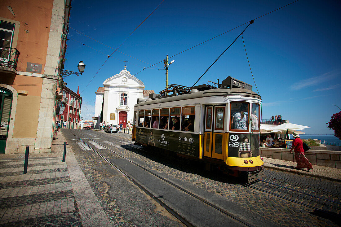 Strassenbahn Linie 28 Lissabon, Portugal