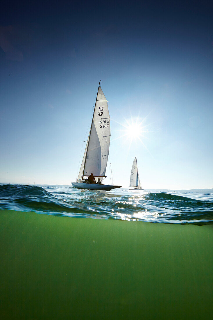 SCHÄRENKREUZER auf dem Starnberger See, Starnberger See, Bayern, Deutschland