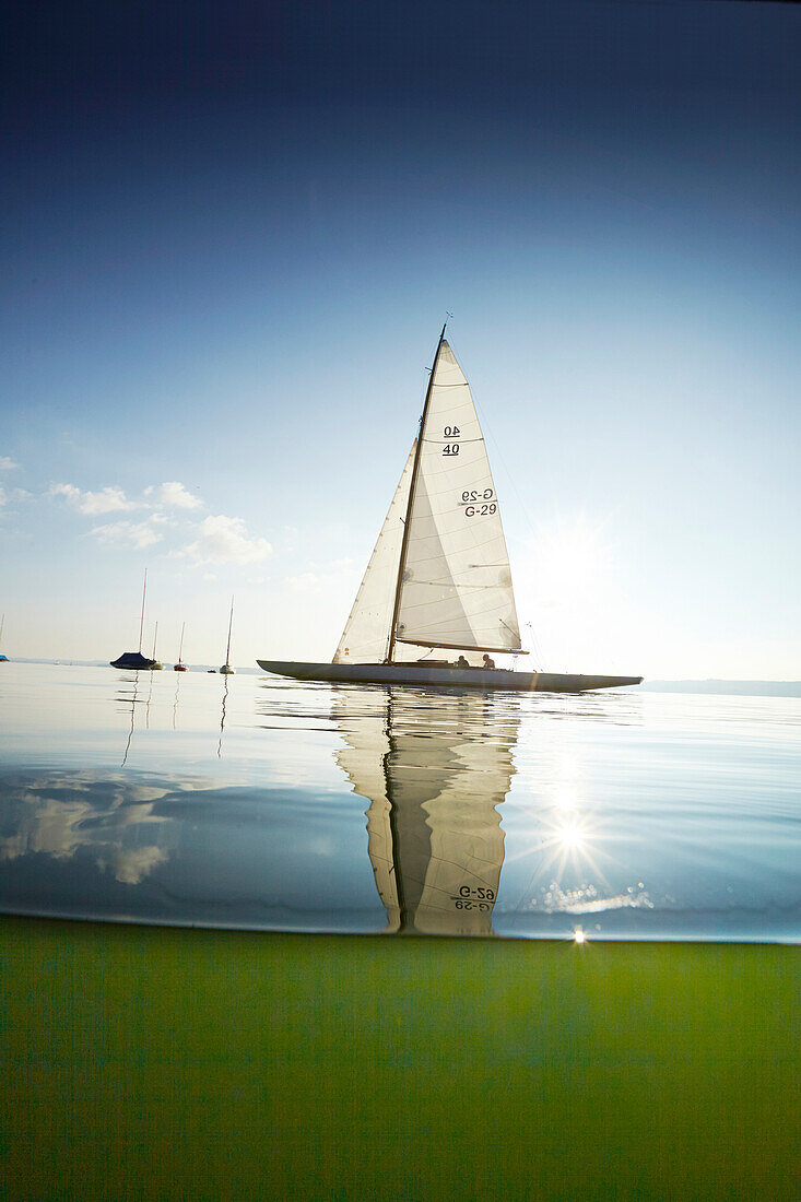 SCHÄRENKREUZER auf dem Starnberger See, Starnberger See, Bayern, Deutschland