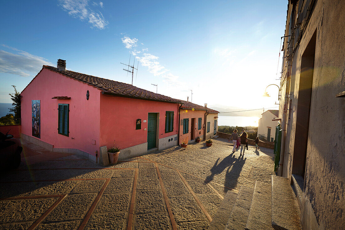 Capoliveri, Piazetta Marconi, Elba, Tuscany, Italy