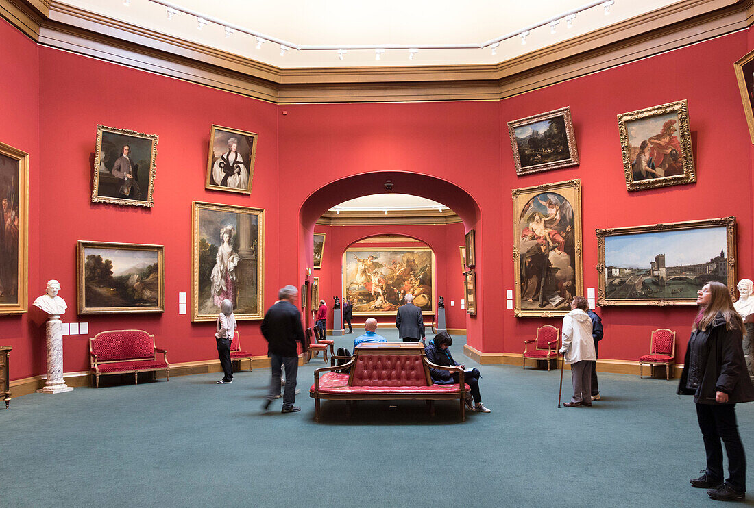 Interior, National Gallery of Scotland, Edinburgh, Scotland, United Kingdom, Europe
