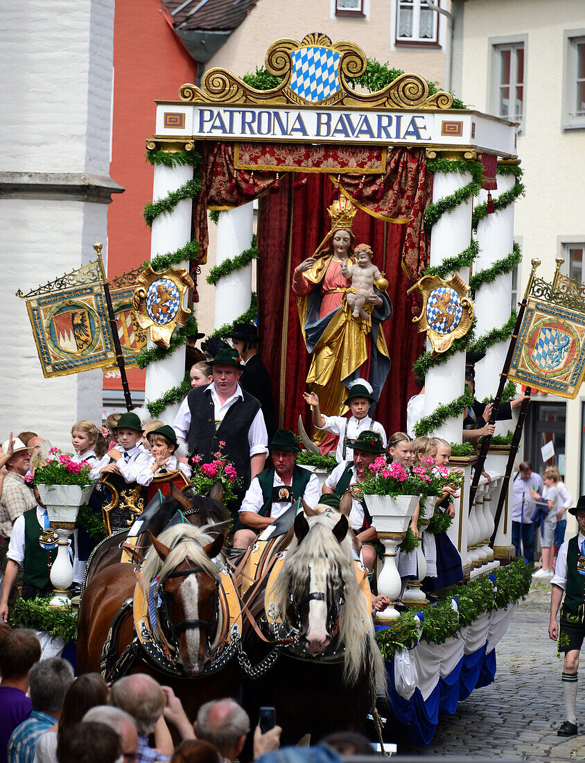 Ruethenfestival in Landsberg at the townplace, Bavaria, Germany
